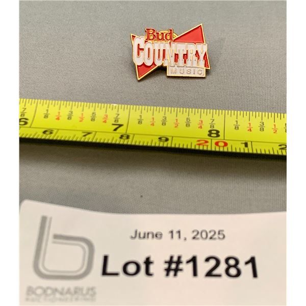 Vintage Budweiser / Bud Beer Country Music Pin