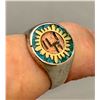 Image 2 : Vintage Sterling Silver Mexican Motif Ring - Size 9
