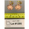 Image 1 : Vintage Hammered Copper "Maple Leaf" Earring Set