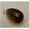 Image 2 : Vintage Smokey Amber Cut Glass Pendant