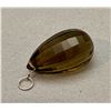 Image 3 : Vintage Smokey Amber Cut Glass Pendant