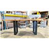 Image 2 : NATURAL LIVE EDGE 72"W X 34"D X 30"H WOODEN TOP BLACK METAL BASE TABLE