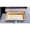 Image 2 : NATURAL WOOD LOOK SINGLE DRAWER STORAGE SEATING PEDESTAL 36"W X 24"D X 17"H