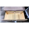 Image 2 : NATURAL WOOD LOOK SINGLE DRAWER STORAGE SEATING PEDESTAL 36"W X 24"D X 17"H