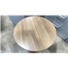 Image 2 : TURNSTONE NATURAL WOOD LOOK 30" ROUND HEIGHT ADJUSTABLE MOBILE MINI TABLE
