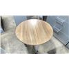 Image 2 : TURNSTONE NATURAL WOOD LOOK 30" ROUND HEIGHT ADJUSTABLE MOBILE MINI TABLE