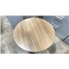 Image 2 : TURNSTONE NATURAL WOOD LOOK 30" ROUND HEIGHT ADJUSTABLE MOBILE MINI TABLE