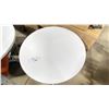 Image 2 : WHITE 30" ROUND X 28 1/2"H CONFERENCE TABLE WITH GREY LEGS