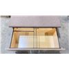 Image 2 : NATURAL WOOD LOOK SINGLE DRAWER STORAGE SEATING PEDESTAL 36"W X 24"D X 17"H