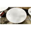 Image 2 : WHITE 36" ROUND X 28 1/2"H CONFERENCE TABLE WITH GREY LEGS ( STYLE 2 )