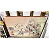 Image 2 : LARGE WOOD FRAMED 80"W X 49"H CAFE ARTWORK & 48"W X 35"H WALL HUNG MAGNETIC WHITEBOARD