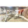 Image 2 : 2 LACASSE DARK WOOD LOOK 59"W X 24"D X 29"H MOBILE CLIENT DESKS *MUST TAKE BOTH*