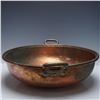 Image 3 : Large Hand Hammered Copper Bowl with Brass Handles