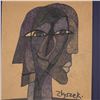 Image 2 : Zbyszek Koziol Abstract Portrait Drawing Framed