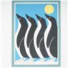 Image 2 : MC, Color Lithograph on Paper, Marching Penguins, Signed