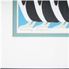 Image 4 : MC, Color Lithograph on Paper, Marching Penguins, Signed