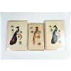 Image 1 : 3 Packs of Hand-Decorated Feather Bird Greeting Card Sets