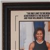 Image 3 : Framed Michelle Obama Inspirational Display with Facsimile Signature