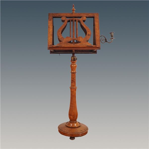 Antique Duet Music Stand with Candlestick Holders