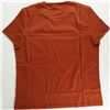 Image 2 : Hermes Embroidered Pocket Rust-Red T-Shirt