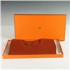 Image 6 : Hermes Embroidered Pocket Rust-Red T-Shirt
