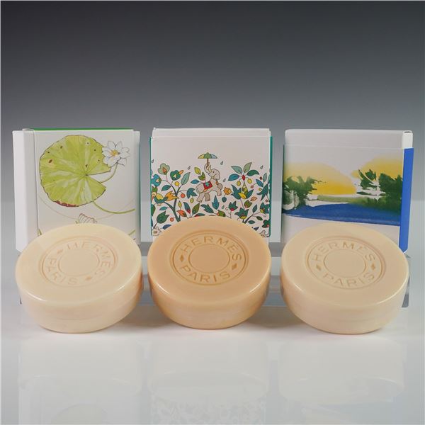 Hermes Paris Un Jardin Collection Scented Soaps in Box