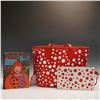 Image 1 : 3pc Louis Vuitton x Yayoi Kusama Neverfull Tote Set with Book and Clutch