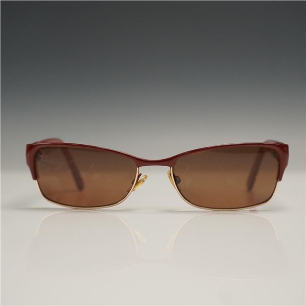GUCCI Optyl Red and Gold Sunglasses