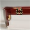 Image 3 : GUCCI Optyl Red and Gold Sunglasses