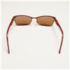 Image 5 : GUCCI Optyl Red and Gold Sunglasses