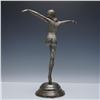 Image 3 : Art Deco Revival Silvered Dancer Sculpture in the Style of Demetre Chiparus