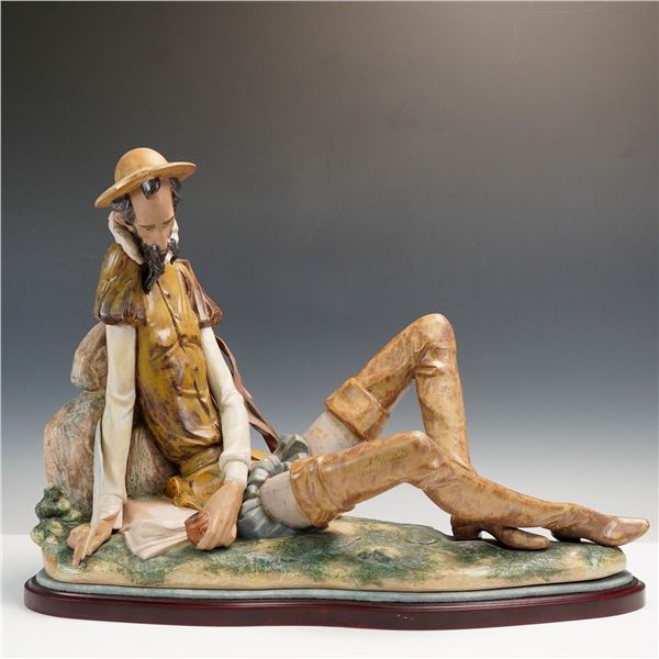 Lladro Porcelain Figurine 3509, Letters to Dulcinea, Artist Signed + Base