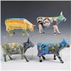 Image 1 : 4pc CowParade Figurines, Ceramic, Early 2000s