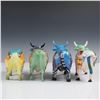 Image 4 : 4pc CowParade Figurines, Ceramic, Early 2000s