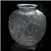 Image 1 : In the Style of Lalique Crystal Vase with Display Base