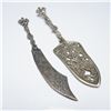 Image 1 : 2pc Florenteen by Bristol Ornate Cake Server and Knife Set
