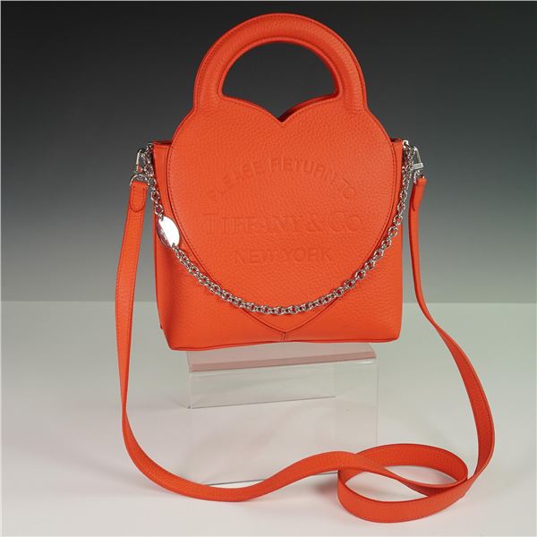 Tiffany & Co. Coral Leather Mini Tote Bag