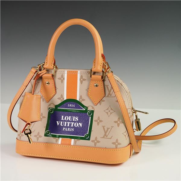 Louis Vuitton Alma BB Monopaname Canvas Bag with Strap