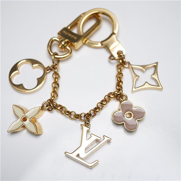 Louis Vuitton Chain Fleur Do Monogram Bag Charm Gold Bag Charm