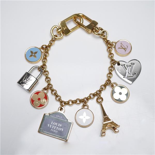 Louis Vuitton Gold and Enamel Bag Charm