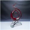 Image 1 : Formia Murano LE Abstract Art Glass Sculpture, Signed
