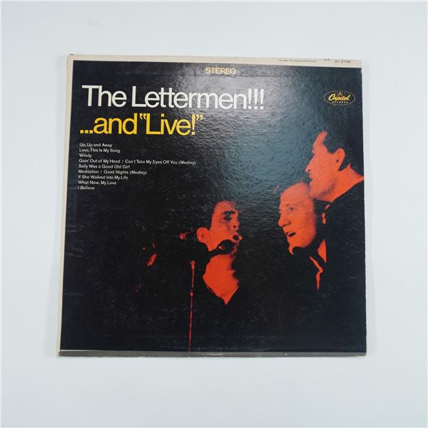 Autographed The Lettermen Vinyl Record, The Lettermen!!! ... And "Live!"