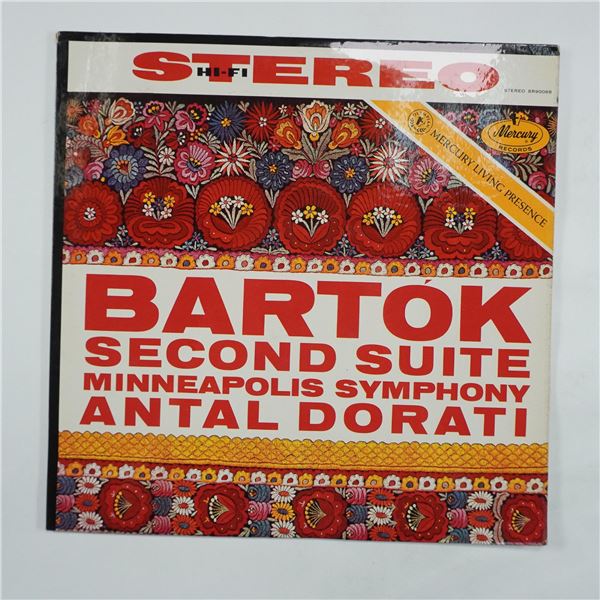 Bartok Second Suite Vinyl Record Minneapolis Symphony