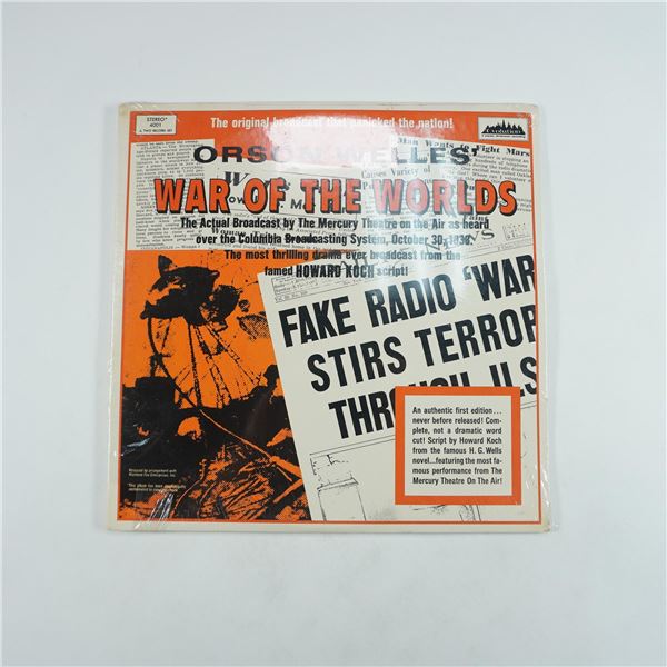 Orson Welles War of the Worlds 2 Record Set, Mercury Theatre Broadcast