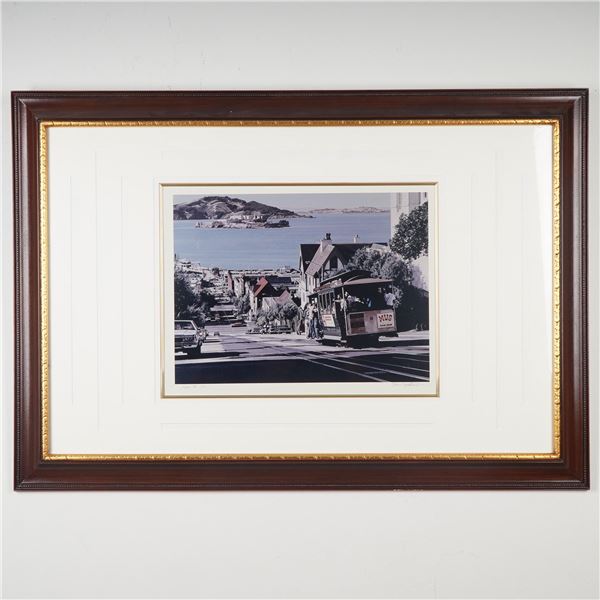 Framed Limited Edition Color Print on Paper, Hyde Street, Signed