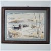 Image 1 : B. I. Shaw, Watercolor on Arches Paper, Winter Landscape, Signed
