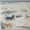 Image 2 : B. I. Shaw, Watercolor on Arches Paper, Winter Landscape, Signed