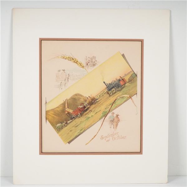 William Lathrop Lithograph, September and October