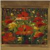 Image 2 : Impasto Oil on Canvas Painting in Gilt Frame, Poppies Field