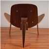 Image 4 : Hans Wegner Style Shell Chair, Mustard Upholstery